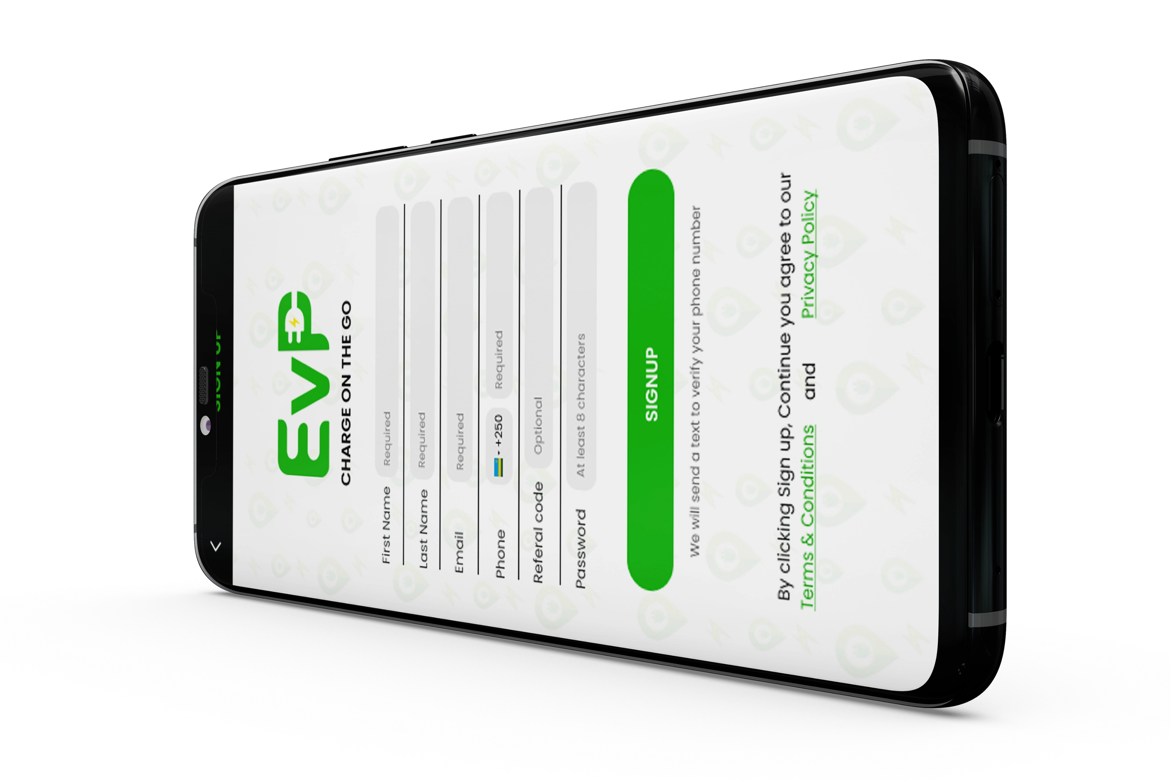 EVP App Mockup